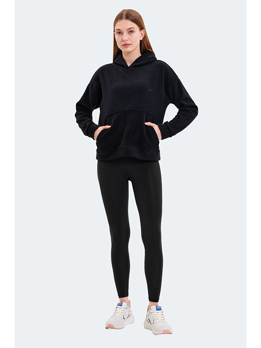 SASSA Kadın Polar Siyah-5