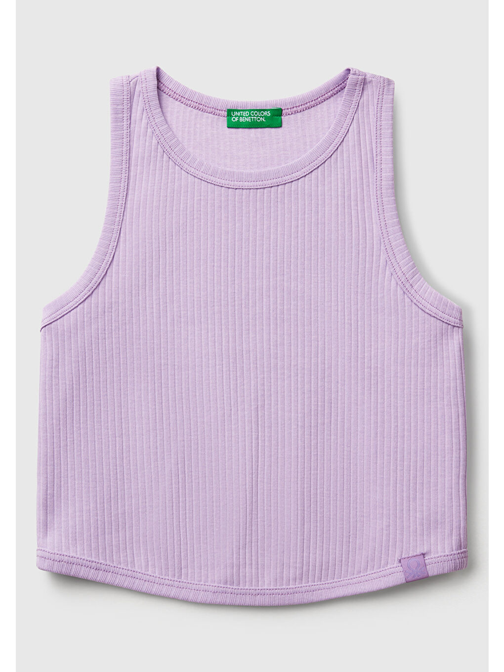 Kız Çocuk Lila Fitilli Crop Atlet