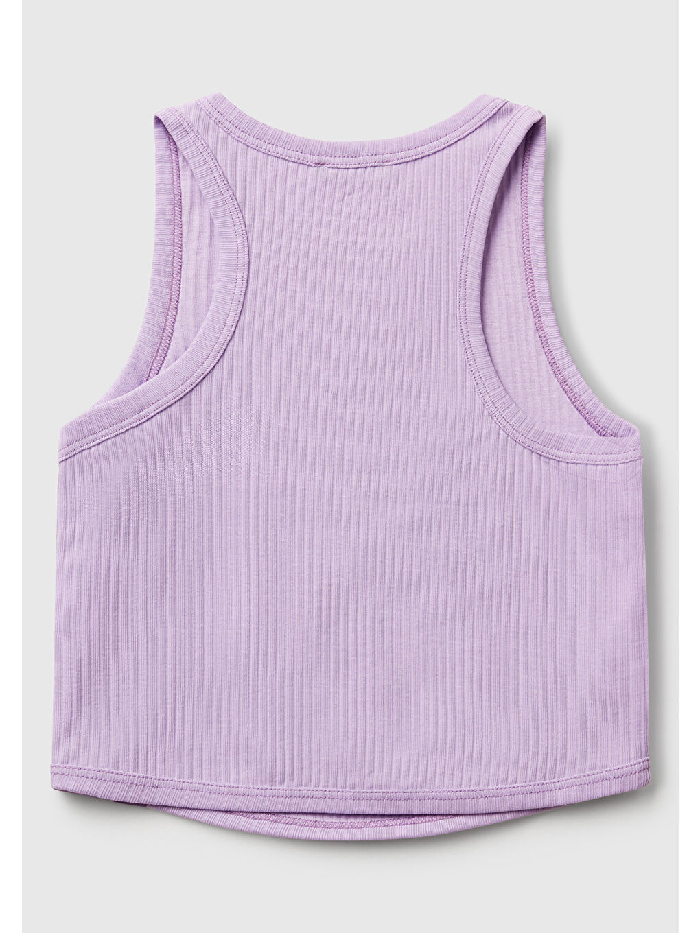 Kız Çocuk Lila Fitilli Crop Atlet-1