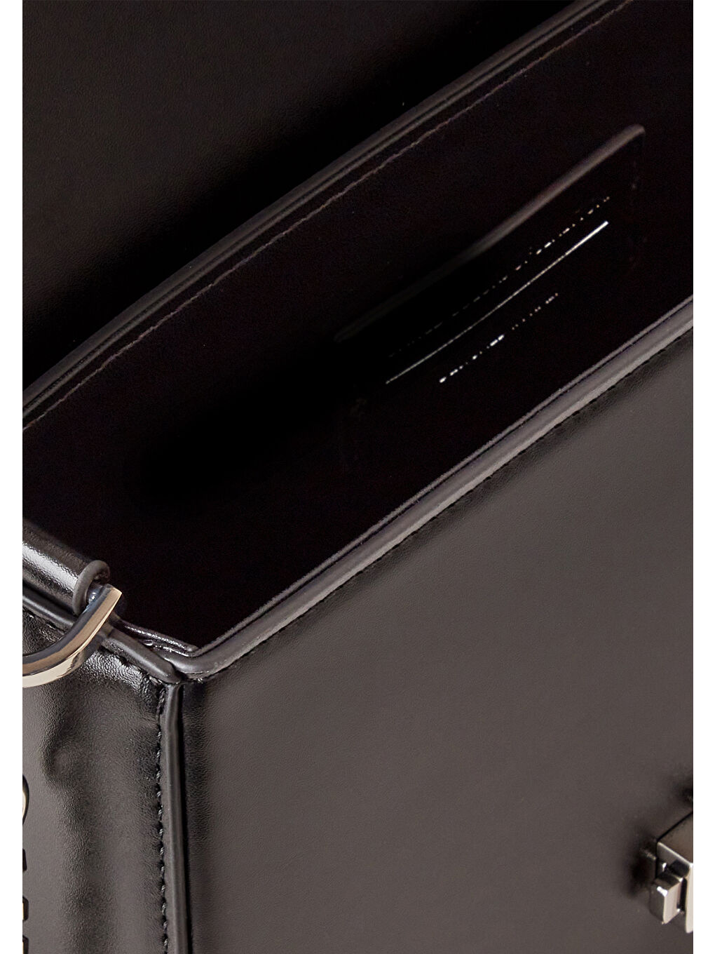 Kadın Siyah Metal Klipsli Çift Saplı Mini Omuz Çantası-2