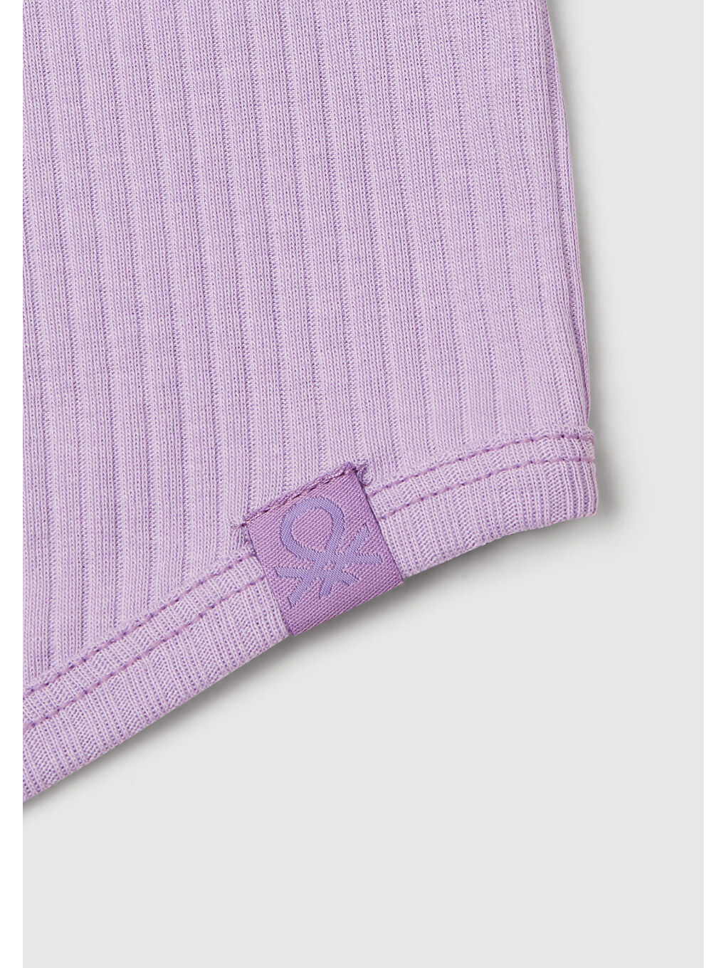 Kız Çocuk Lila Fitilli Crop Atlet-2