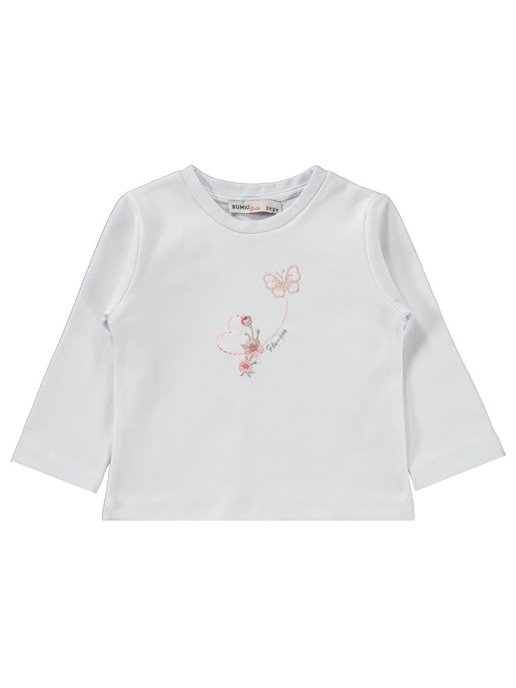 Civil Girls Nakışlı Jean Ceket Etek 3 Lü 2-5 Yaş Takım - Mavi 4-5 Yaş-1