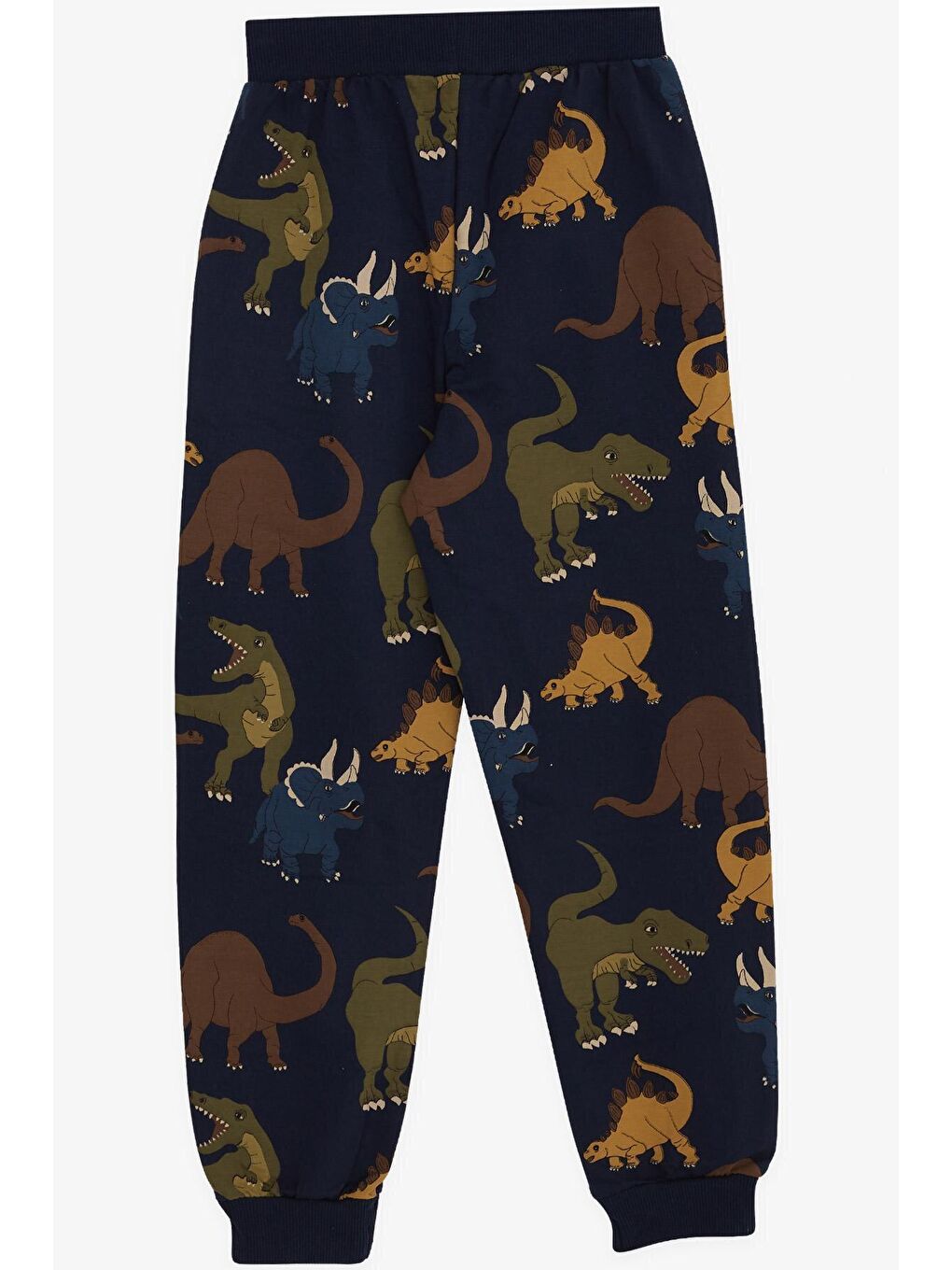 Erkek Çocuk Eşofman Altı Dinozor Desenli Lacivert (4 Yaş)-1