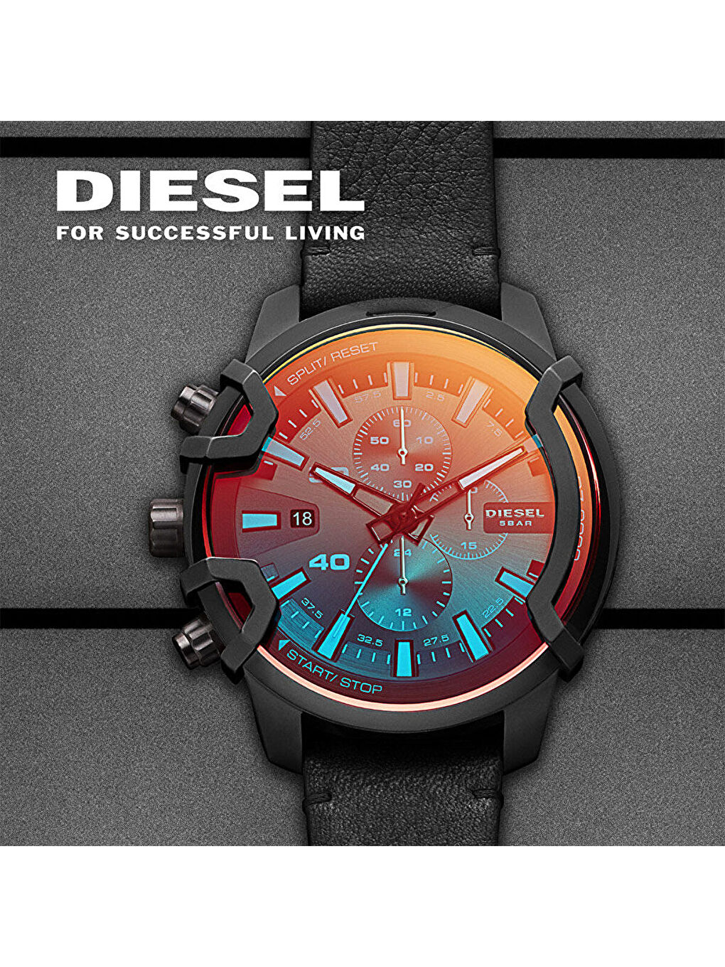 Siyah DZ4519 Erkek Kol Saati-5