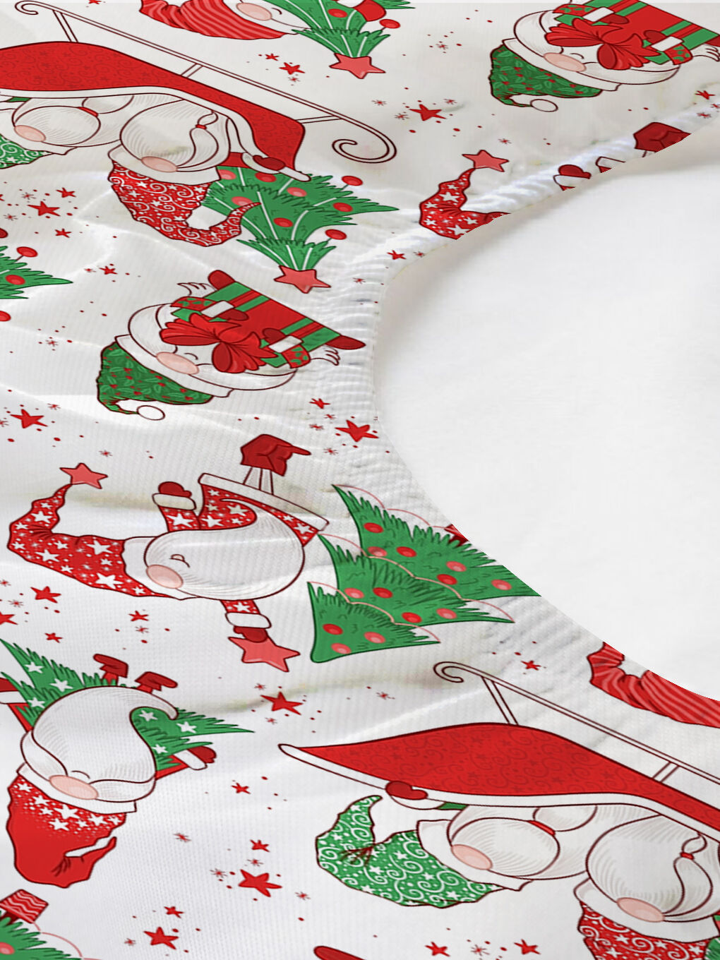 Karışık Yılbaşı Desenli Tek Kişilik Baskılı Lastikli Çarşaf Takımı– 100x200cm-1