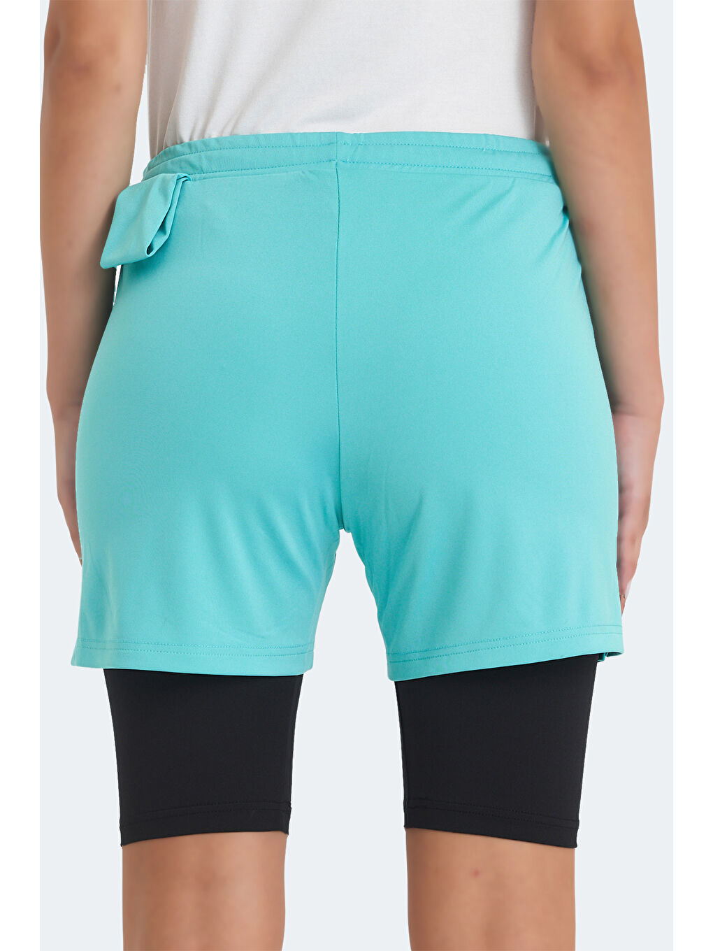 SABLE K IN Kadın Taytlı Turkuaz Şort-6