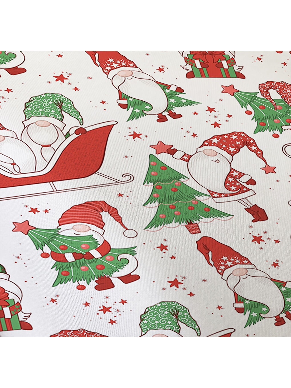 Karışık Yılbaşı Desenli Tek Kişilik Baskılı Lastikli Çarşaf Takımı– 100x200cm-2