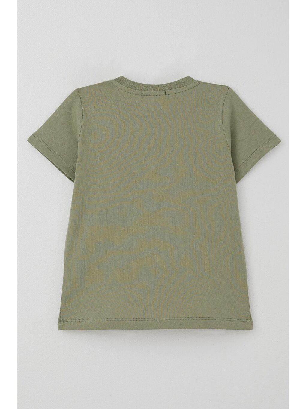 Erkek Çocuk Tişört Sörfçü Sevimli Köpek Balığı Baskılı Haki Yeşil (1.5-5 Yaş)-1