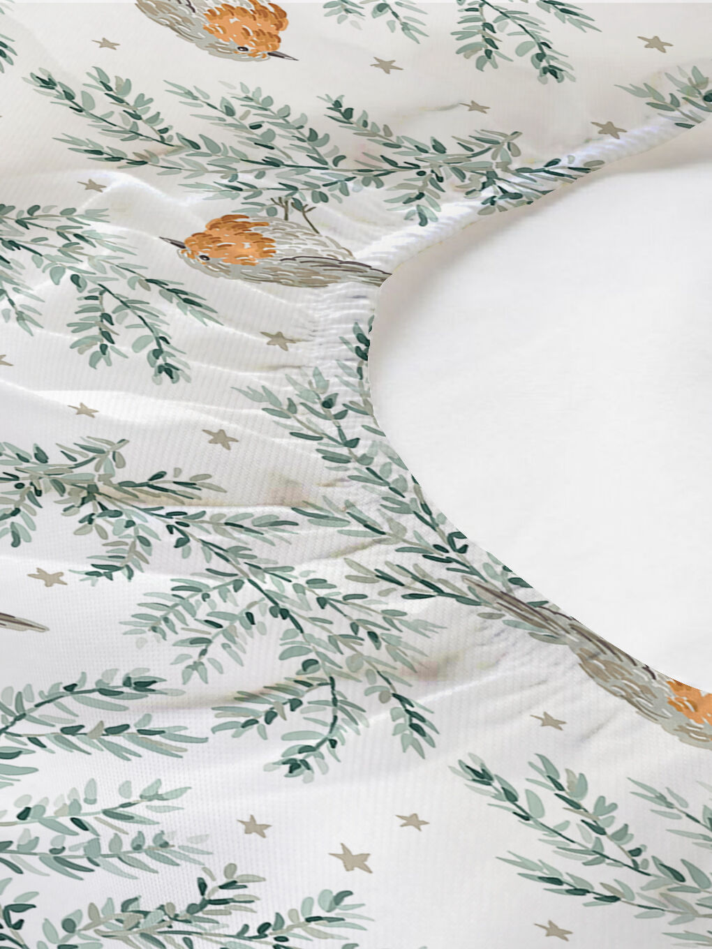 Karışık Yılbaşı Desenli Tek Kişilik Baskılı Lastikli Çarşaf Takımı– 100x200cm-1