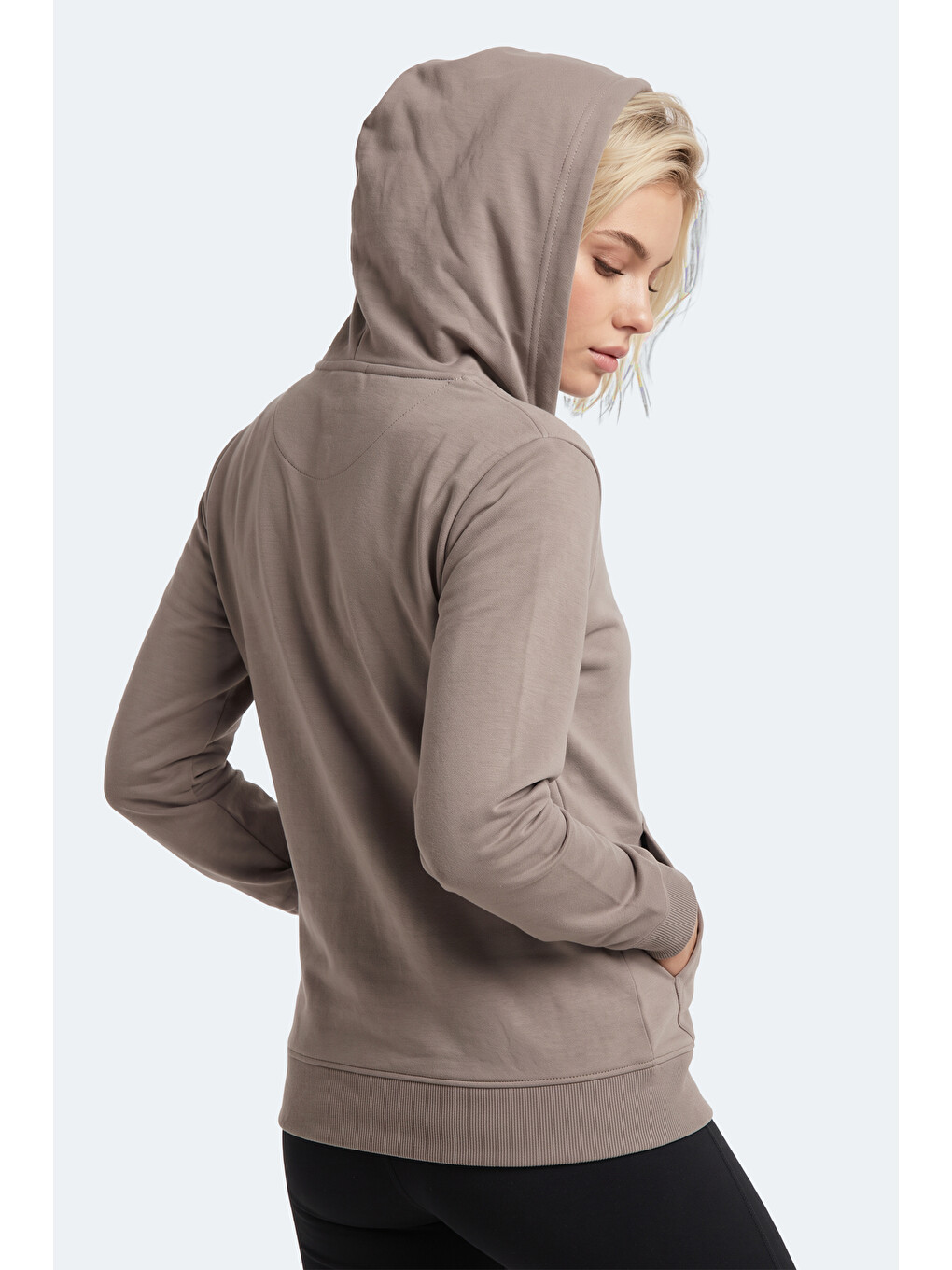 Sera I Kadın Fermuarlı Gri Sweatshırt-5