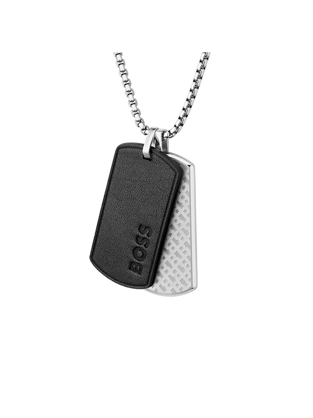 Gri HBJ1580760 Erkek Kolye-3