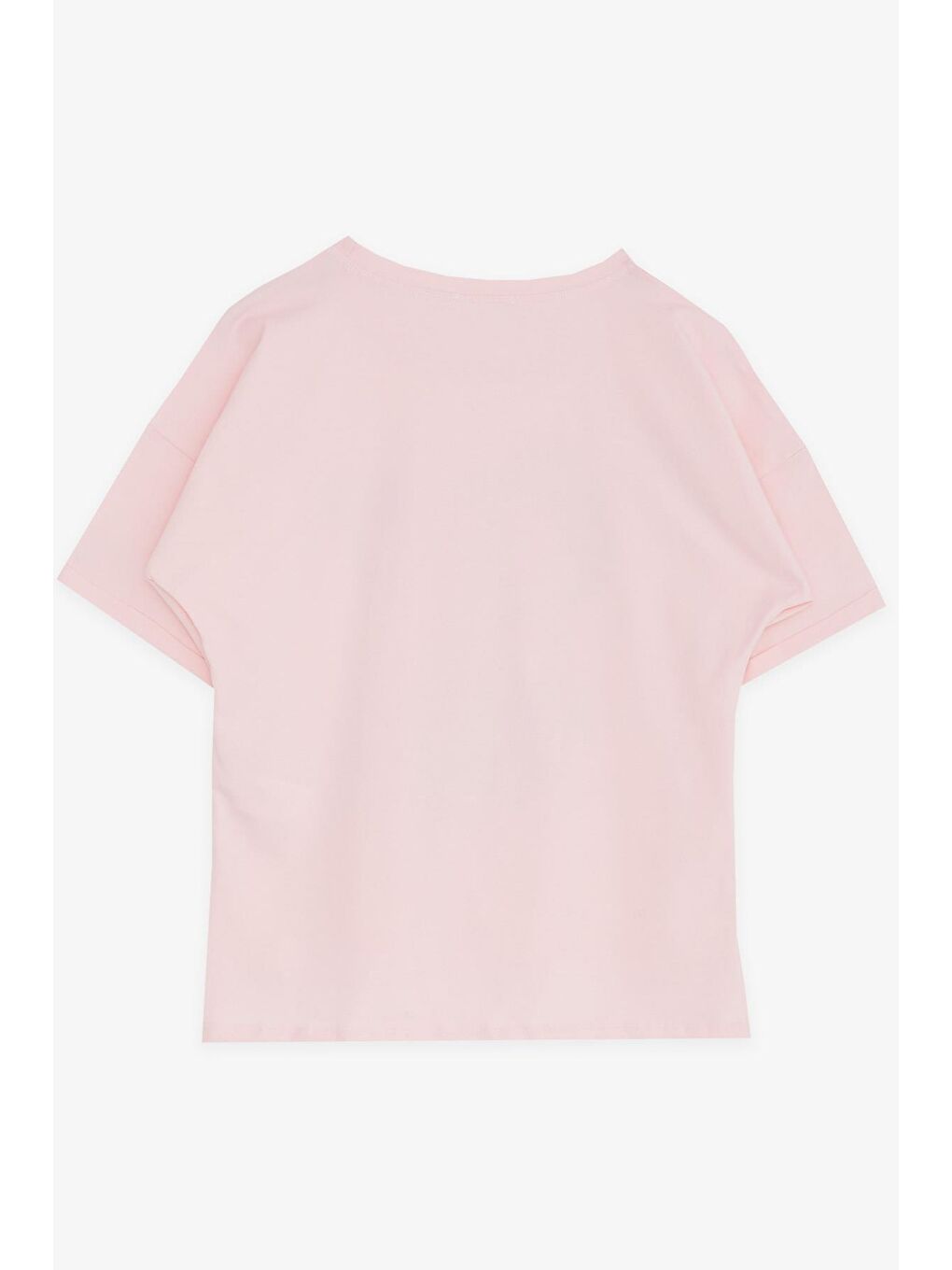 Kız Çocuk Tişört Havalı Rockçı Kız Baskılı Pembe (9-16 Yaş)-1