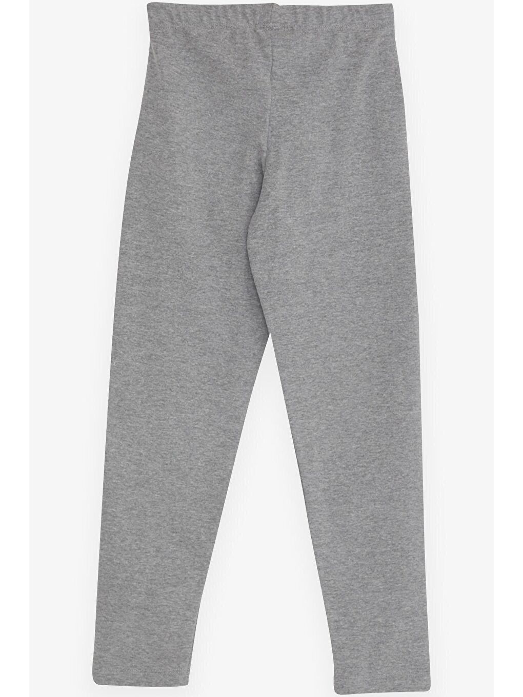 Kız Çocuk Tayt Basic Gri Melanj (4-8 Yaş)-1