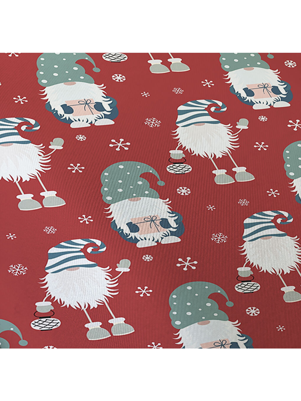 Karışık Yılbaşı Desenli Tek Kişilik Baskılı Lastikli Çarşaf Takımı– 100x200cm-2