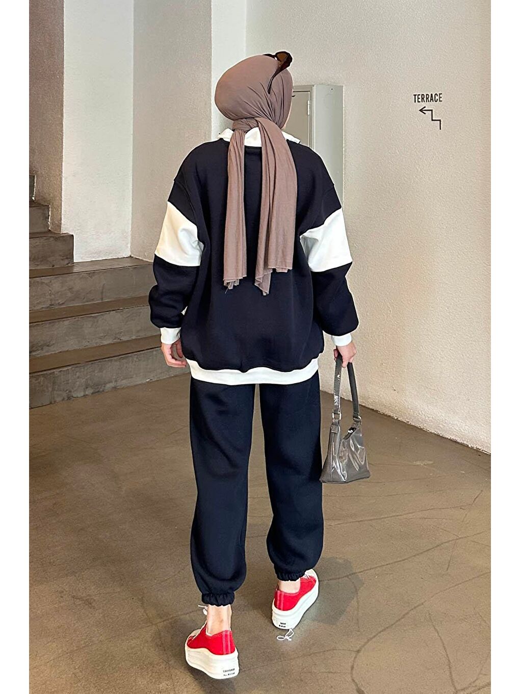 Colorado Baskılı Üç İplik Sweatshirt Lacivert-3