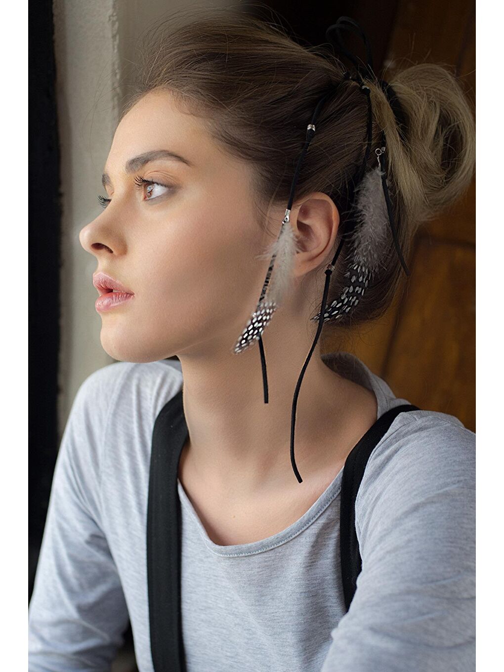 Siyah İndia Saç Lastiği