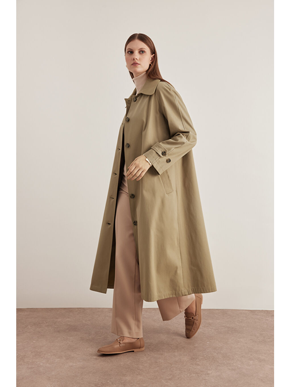 Bej Vizon 7161112 Reglan Trençkot-1