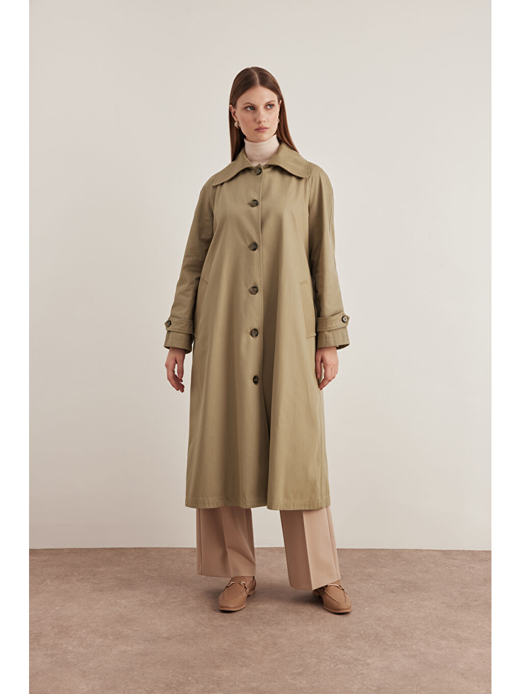 Bej Vizon 7161112 Reglan Trençkot-2