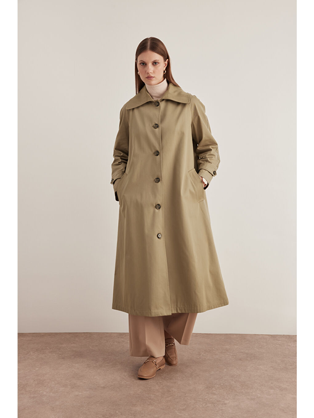 Bej Vizon 7161112 Reglan Trençkot-3