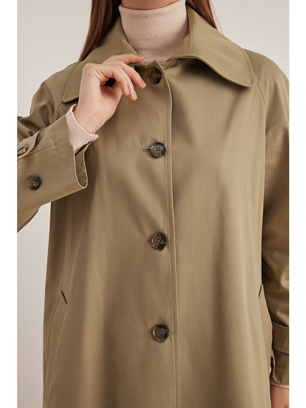 Bej Vizon 7161112 Reglan Trençkot-4