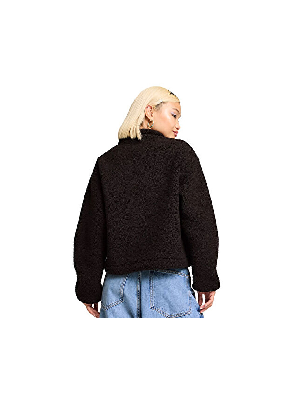 Classics Winterized Half-zip Kadın Günlük Polar Sweatshirts 62679601 Siyah-1