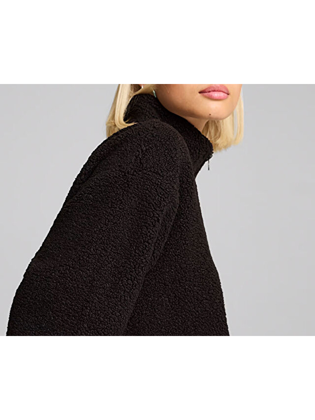 Classics Winterized Half-zip Kadın Günlük Polar Sweatshirts 62679601 Siyah-4