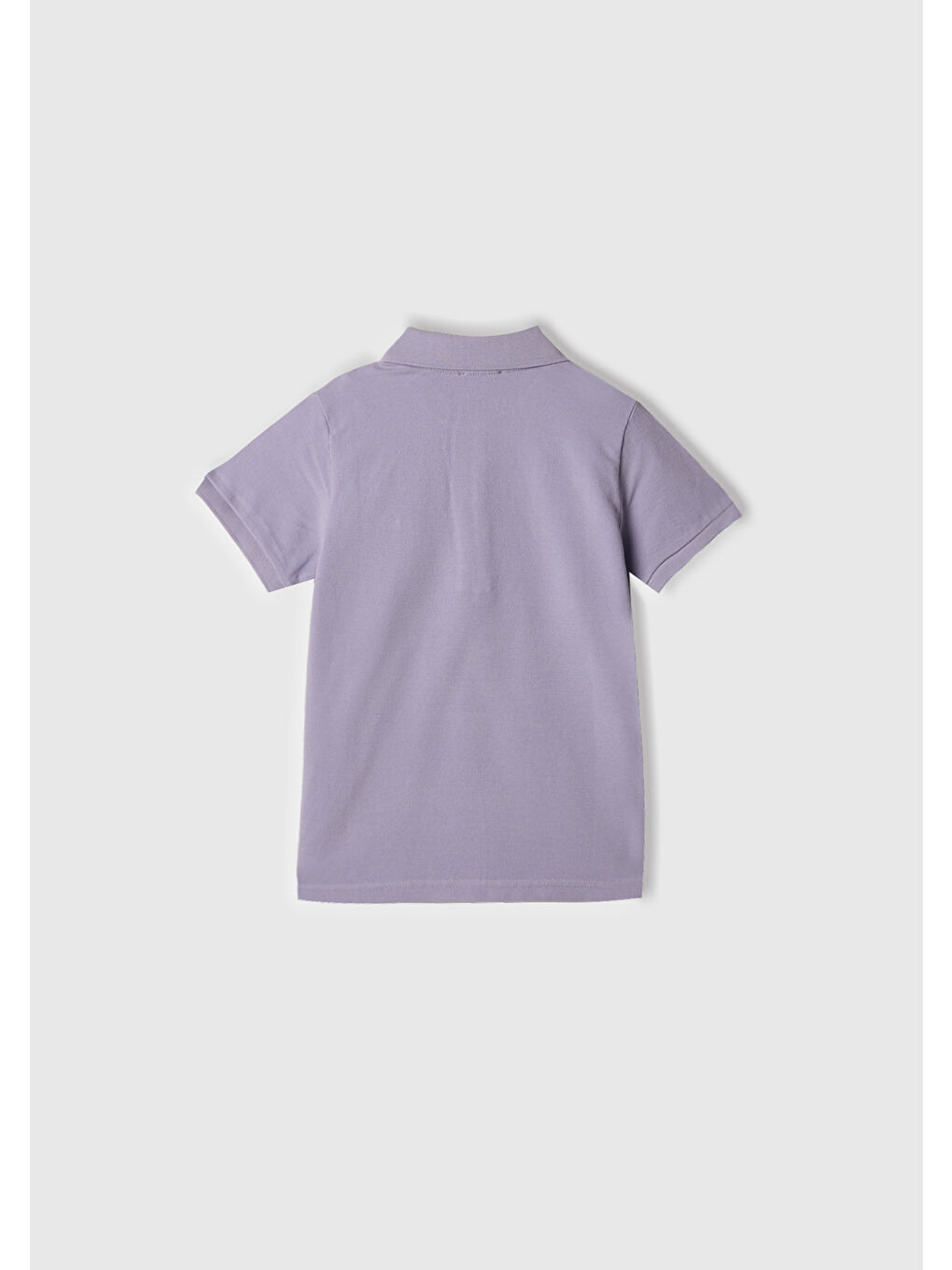 Erkek Çocuk Mor Logolu Pike Polo T-Shirt-2