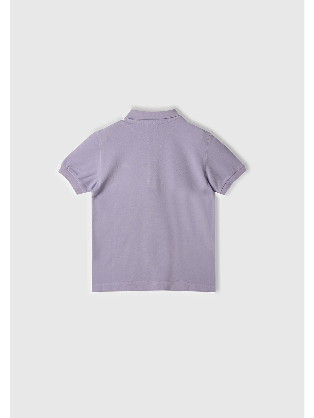 Erkek Çocuk Mor Logolu Pike Polo T-Shirt-2