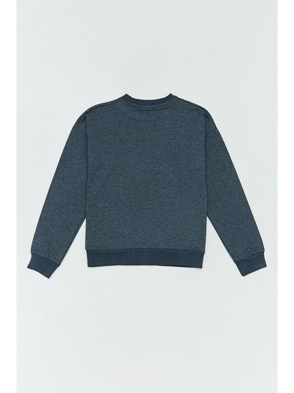 Antrasit Angel Ve Kelebek Baskılı Kız Çocuk Sweatshirt-1