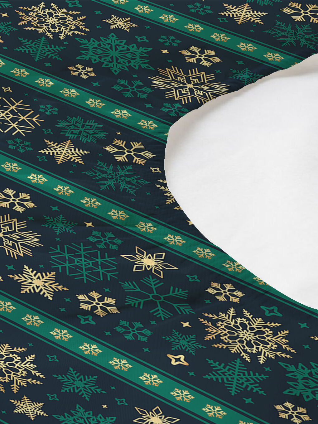 Karışık Yılbaşı Desenli Tek Kişilik Baskılı Lastikli Çarşaf Takımı– 100x200cm-1