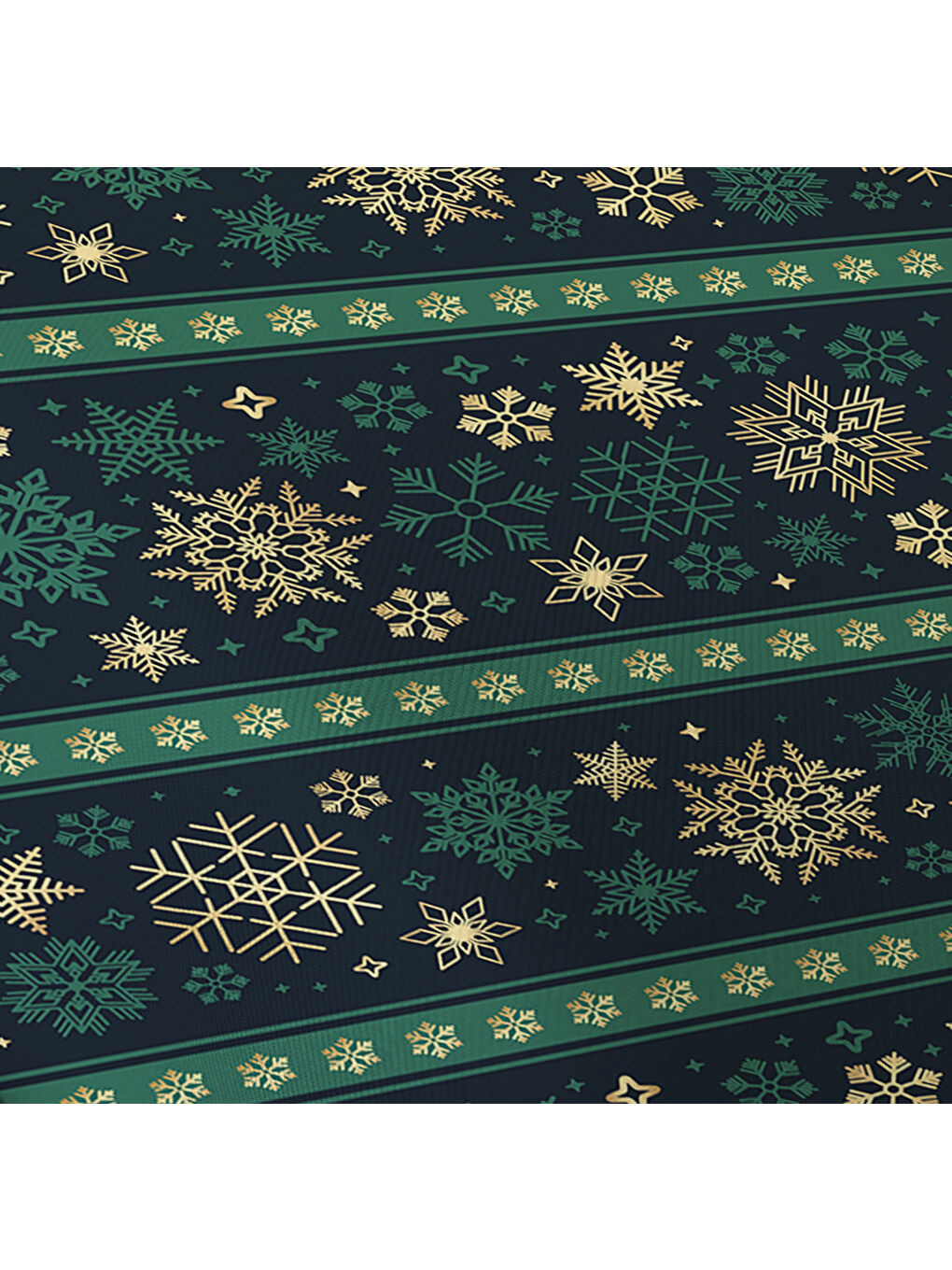 Karışık Yılbaşı Desenli Tek Kişilik Baskılı Lastikli Çarşaf Takımı– 100x200cm-2