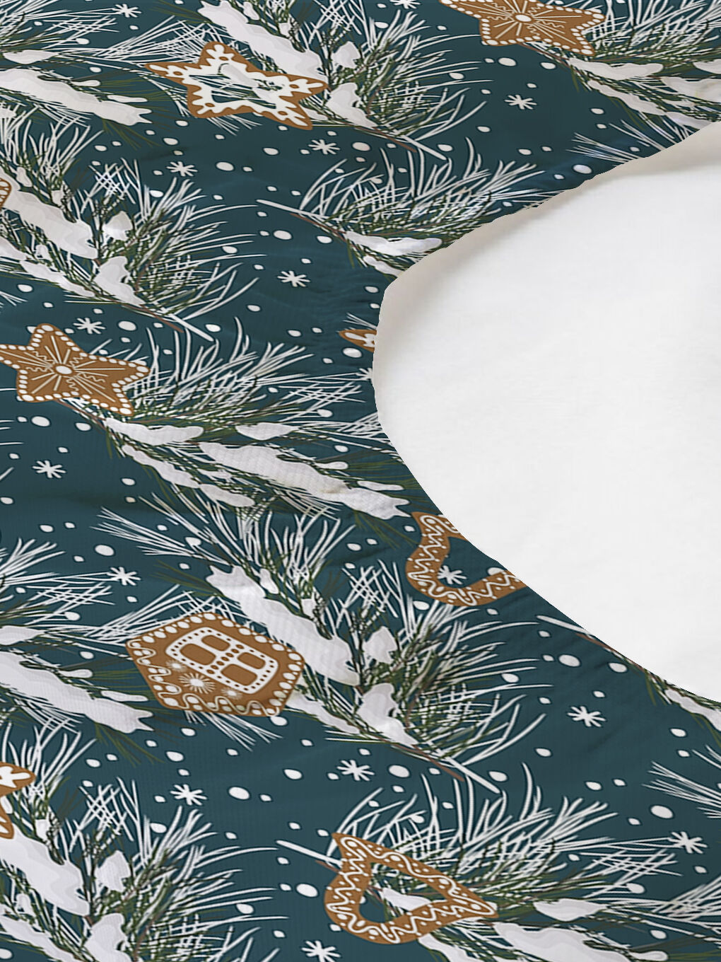 Karışık Yılbaşı Desenli Tek Kişilik Baskılı Lastikli Çarşaf Takımı– 100x200cm-1