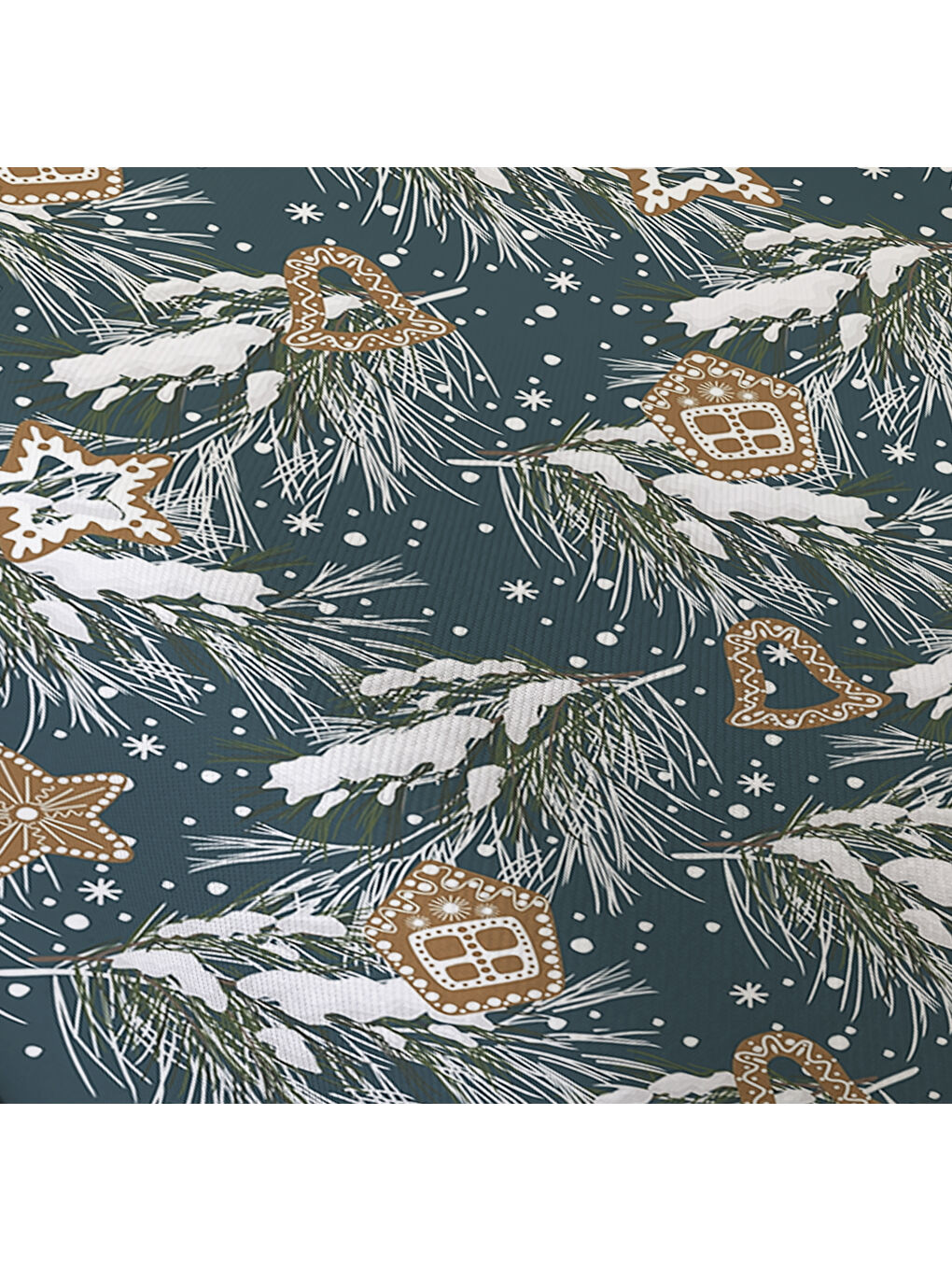 Karışık Yılbaşı Desenli Tek Kişilik Baskılı Lastikli Çarşaf Takımı– 100x200cm-2