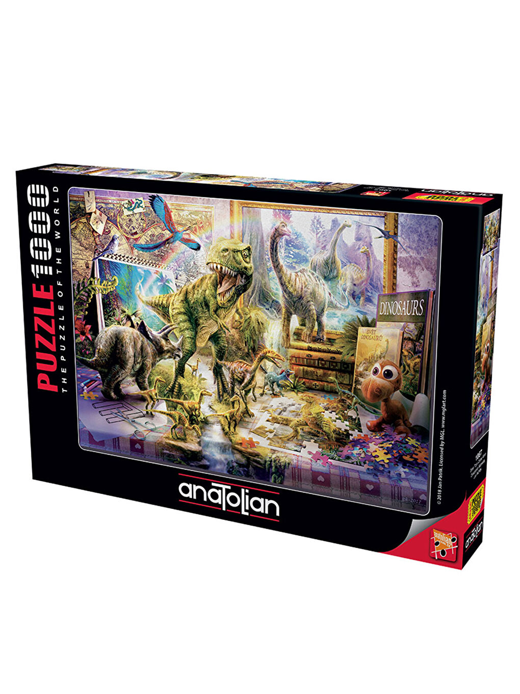 Anatolian Renksiz Puzzle 1000 Parça Dinozorlar Sahnede 1067 - 1