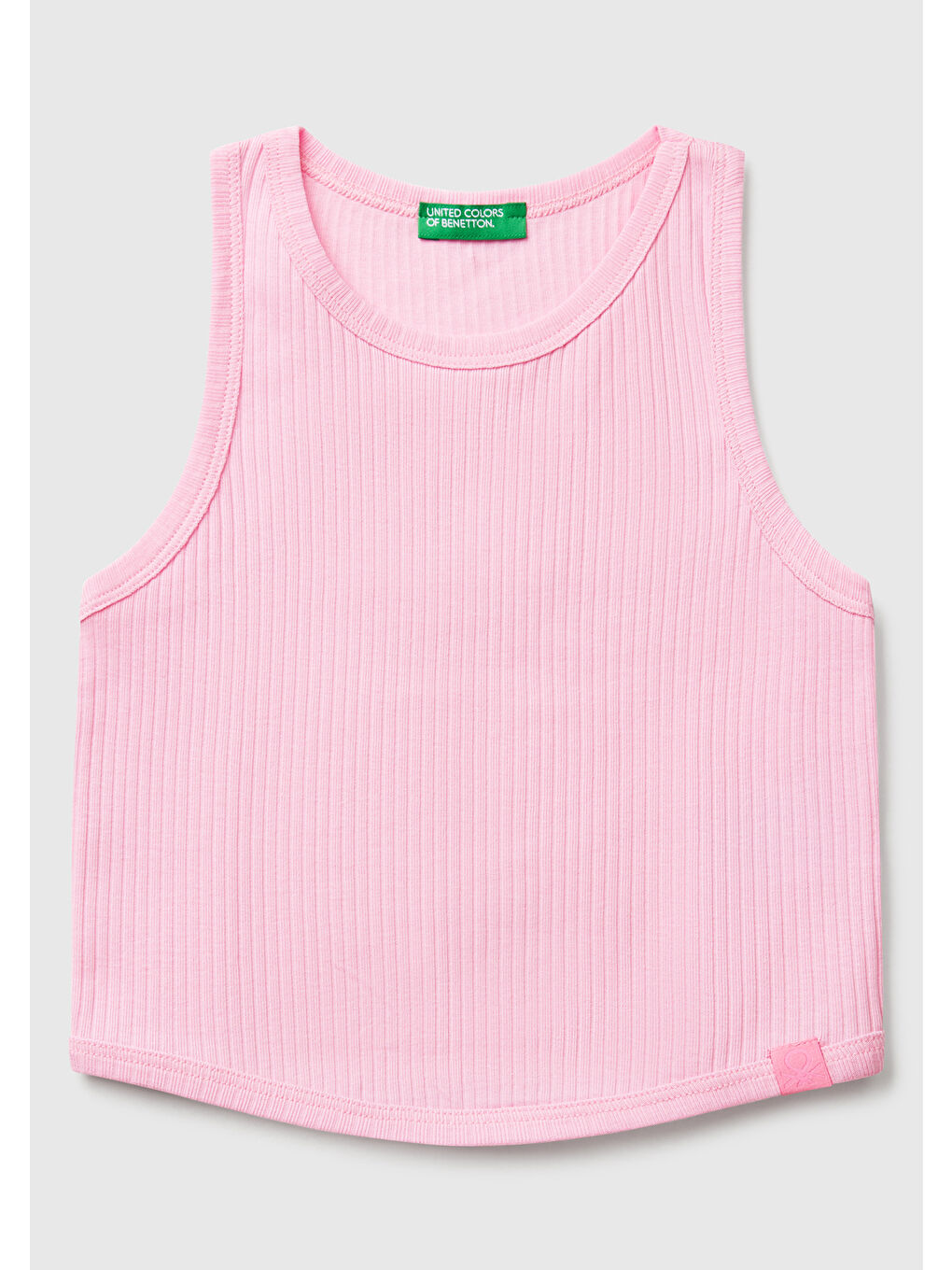 Kız Çocuk Pembe Fitilli Crop Atlet