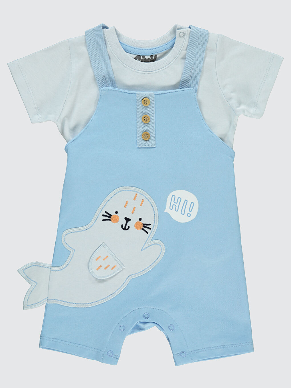 Civil Baby Erkek Bebek Salopet 6-18 Ay Mavi