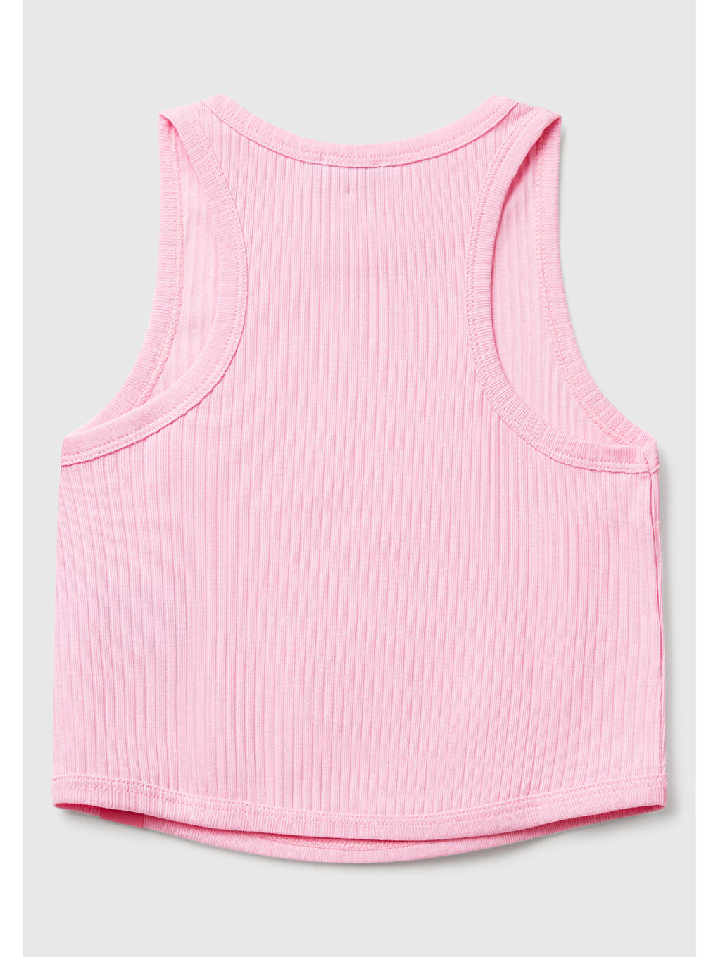 Kız Çocuk Pembe Fitilli Crop Atlet-1