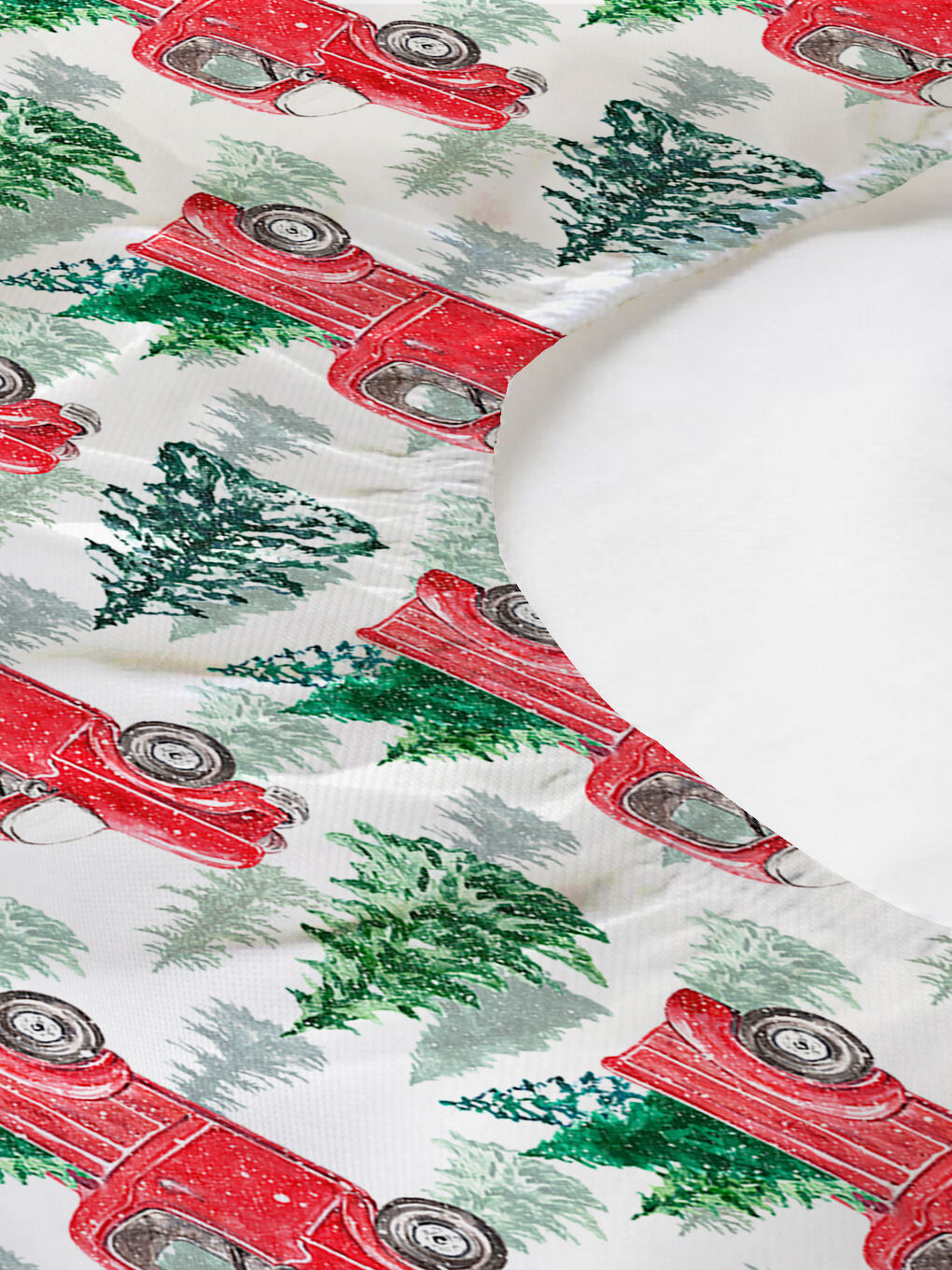 Karışık Yılbaşı Desenli Tek Kişilik Baskılı Lastikli Çarşaf Takımı– 100x200cm-1