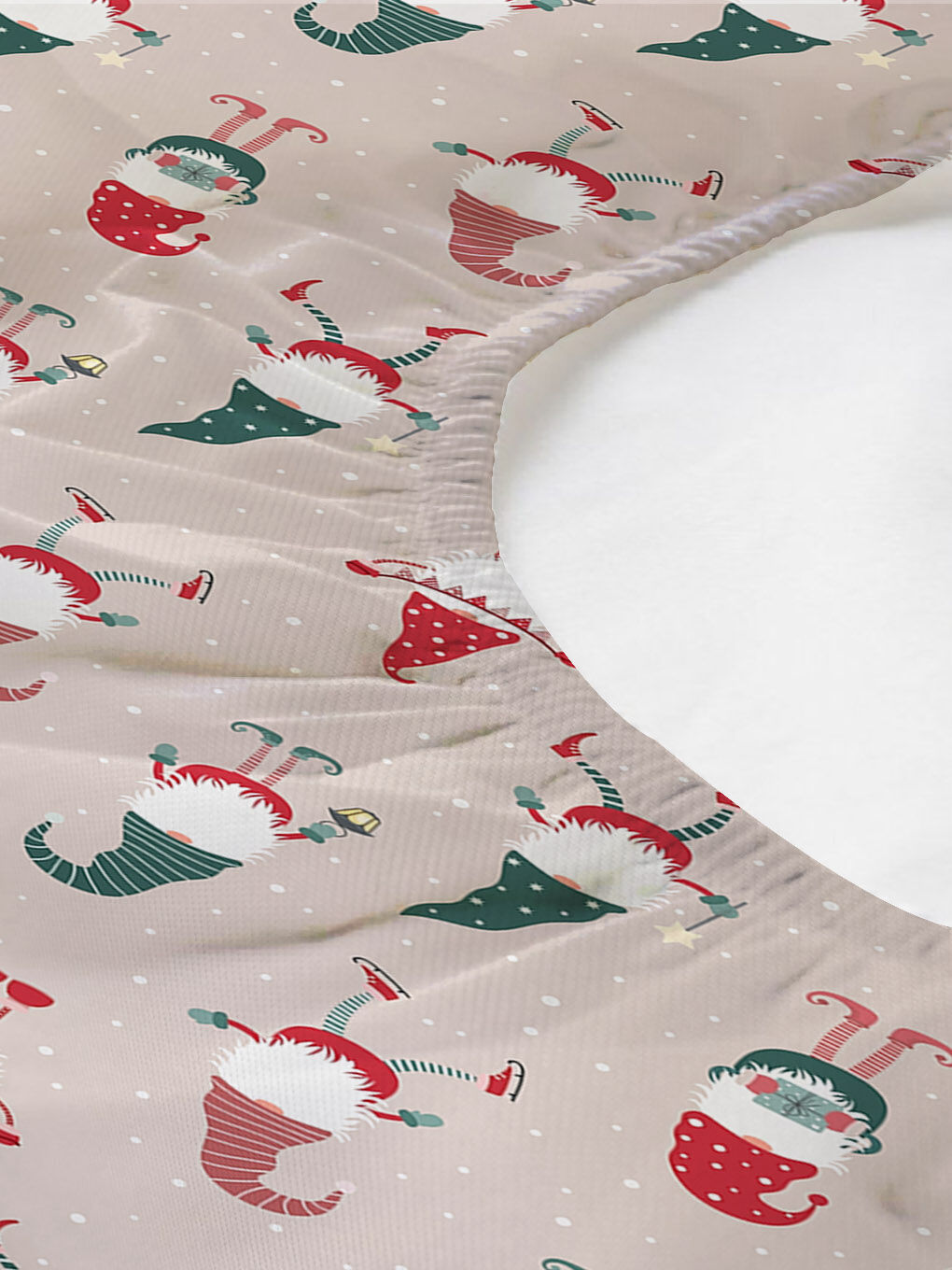 Karışık Cüce Desenli Tek Kişilik Dijital Baskılı Lastikli Çarşaf Takımı (Pamuklu) – 100x200cm-1