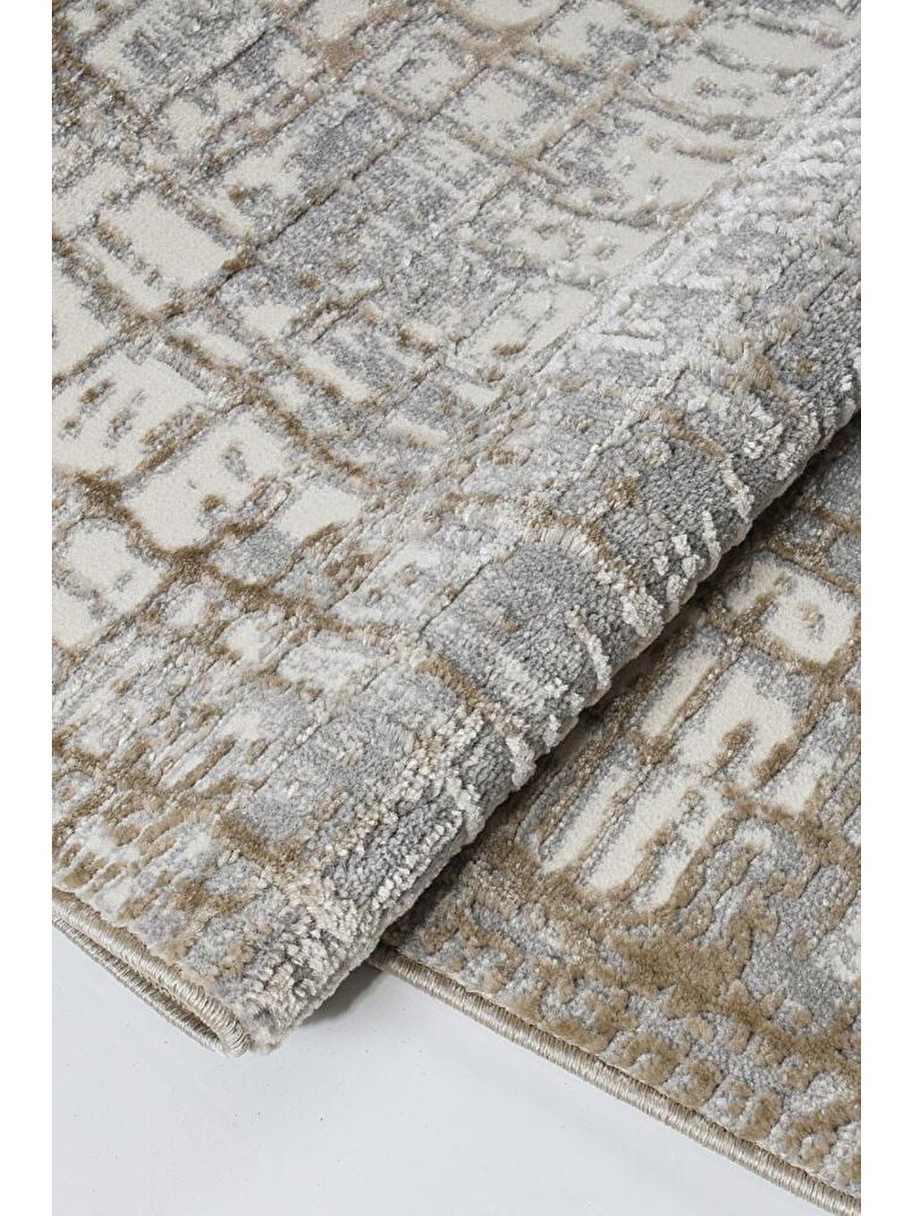 Bej 1106 Modern Dokuma Halı-100x200-2