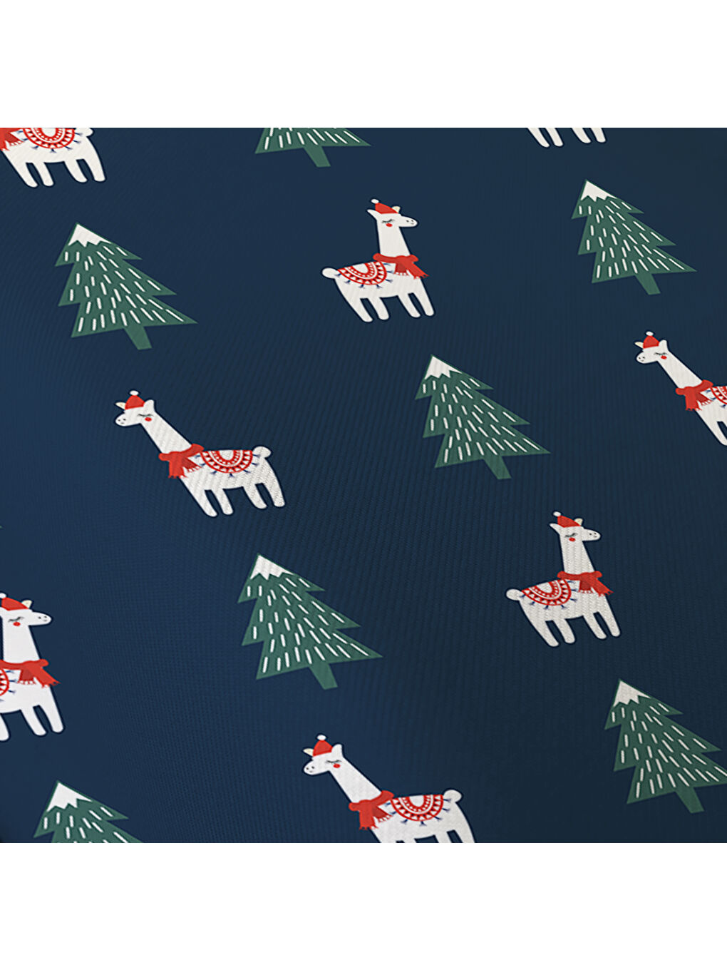 Karışık Çam Ağacı Desenli Tek Kişilik Dijital Baskılı Lastikli Çarşaf Takımı (Pamuklu) – 100x200cm-2