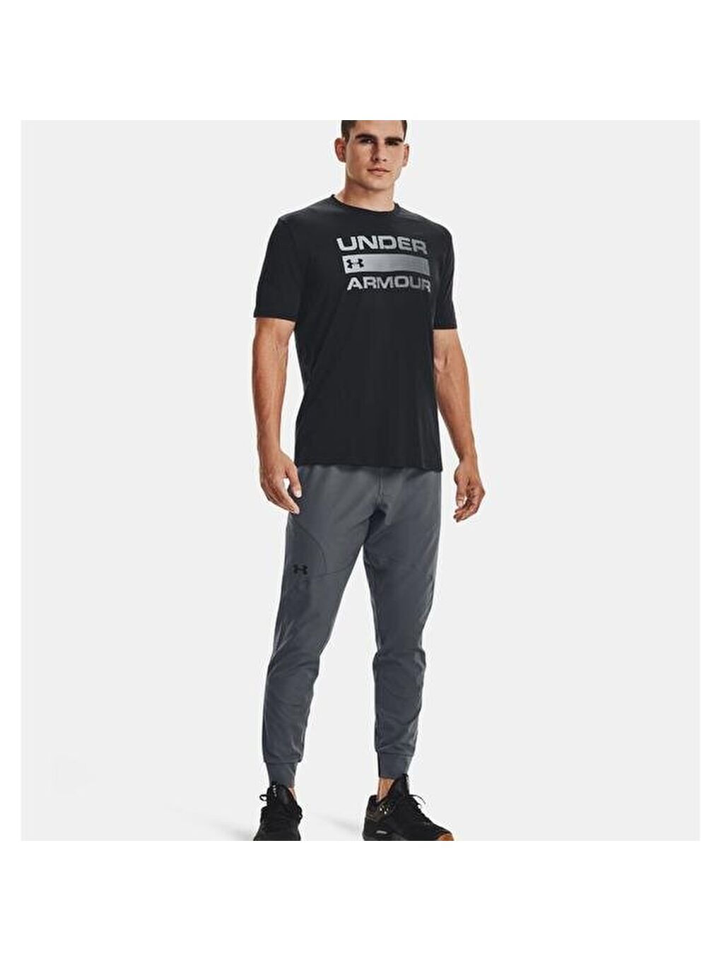 Team Issue Wordmark Erkek Siyah Tişört-2