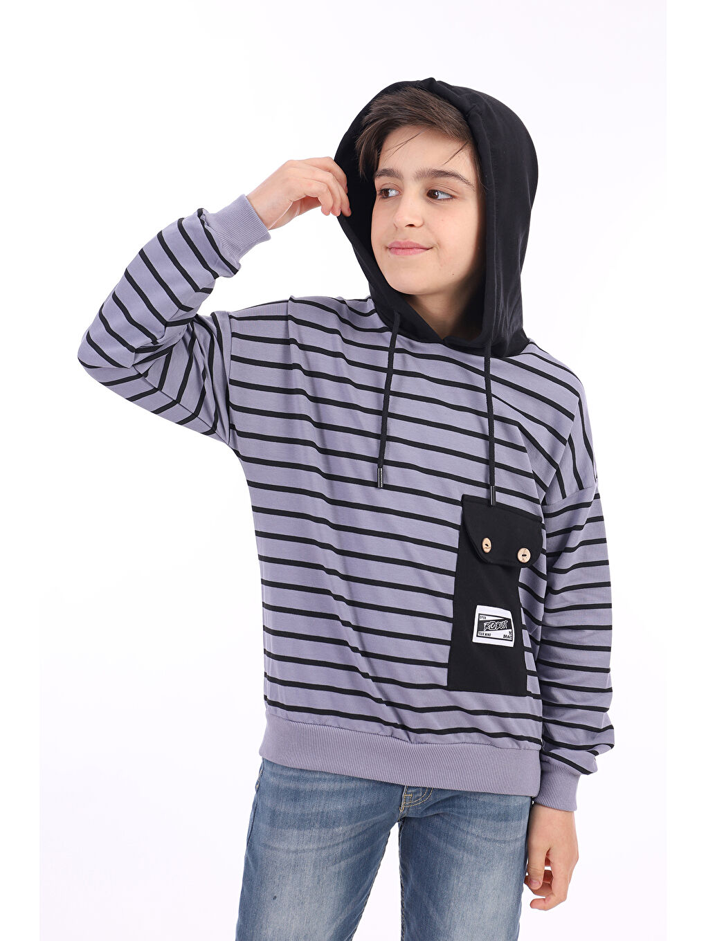 Gri Erkek Çocuk Sweatshirt