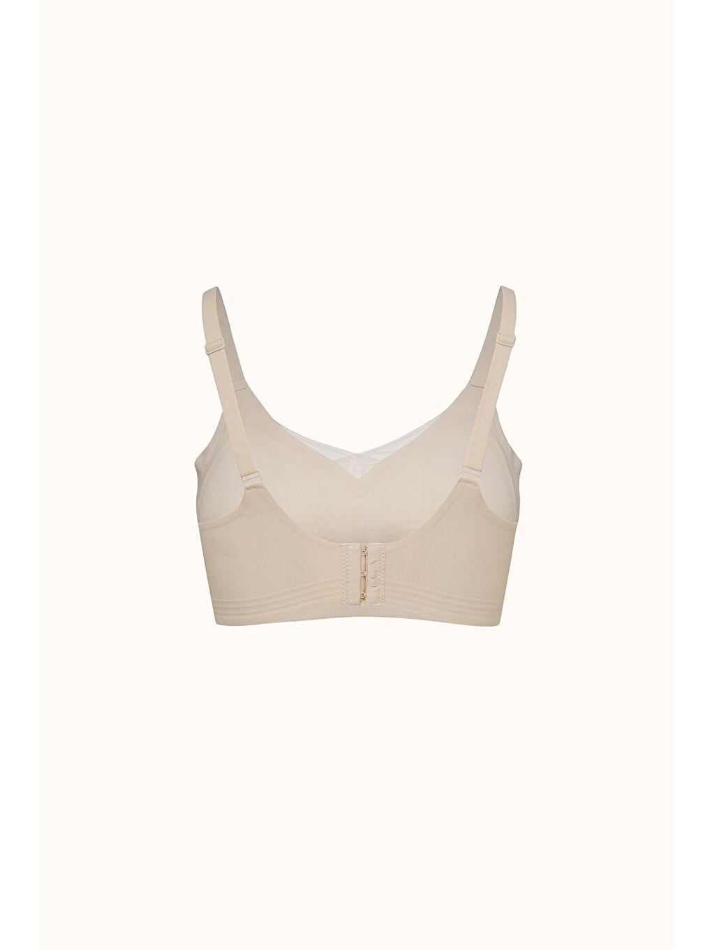 Bej Balensiz Dikişsiz Lazer Kesim Pedli Sütyen Cc422 Ten-2