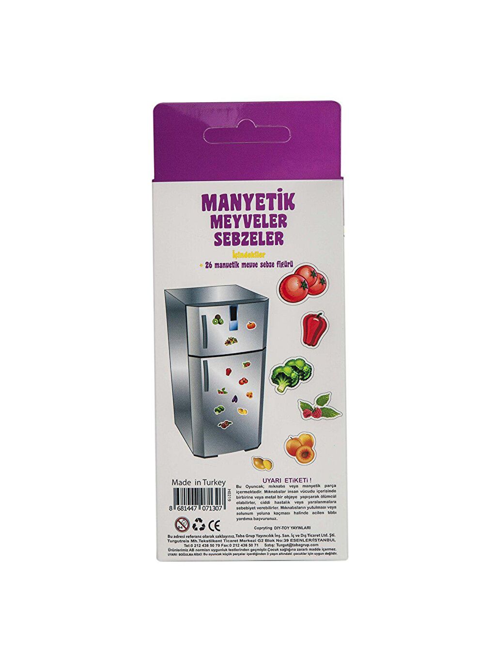 DIYTOY Karışık Manyetik Meyveler Sebzeler - 2