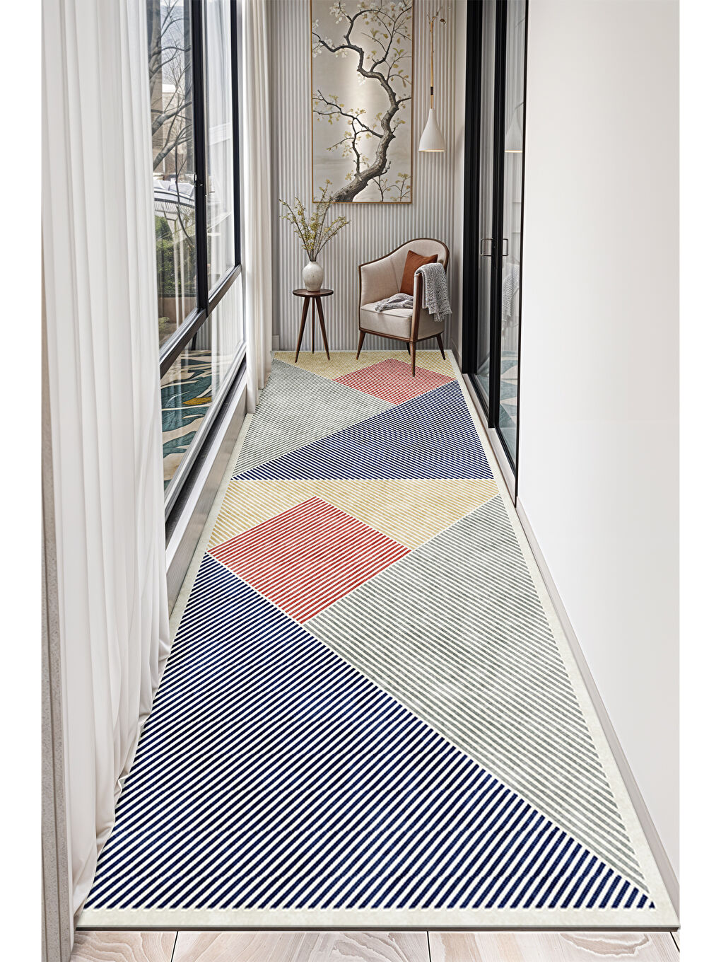 Sarı Dekoratif Soft Modern Kaymaz Yıkanabilir Salon Halısı Mutfak Halısı Koridor Halısı Yolluk-4