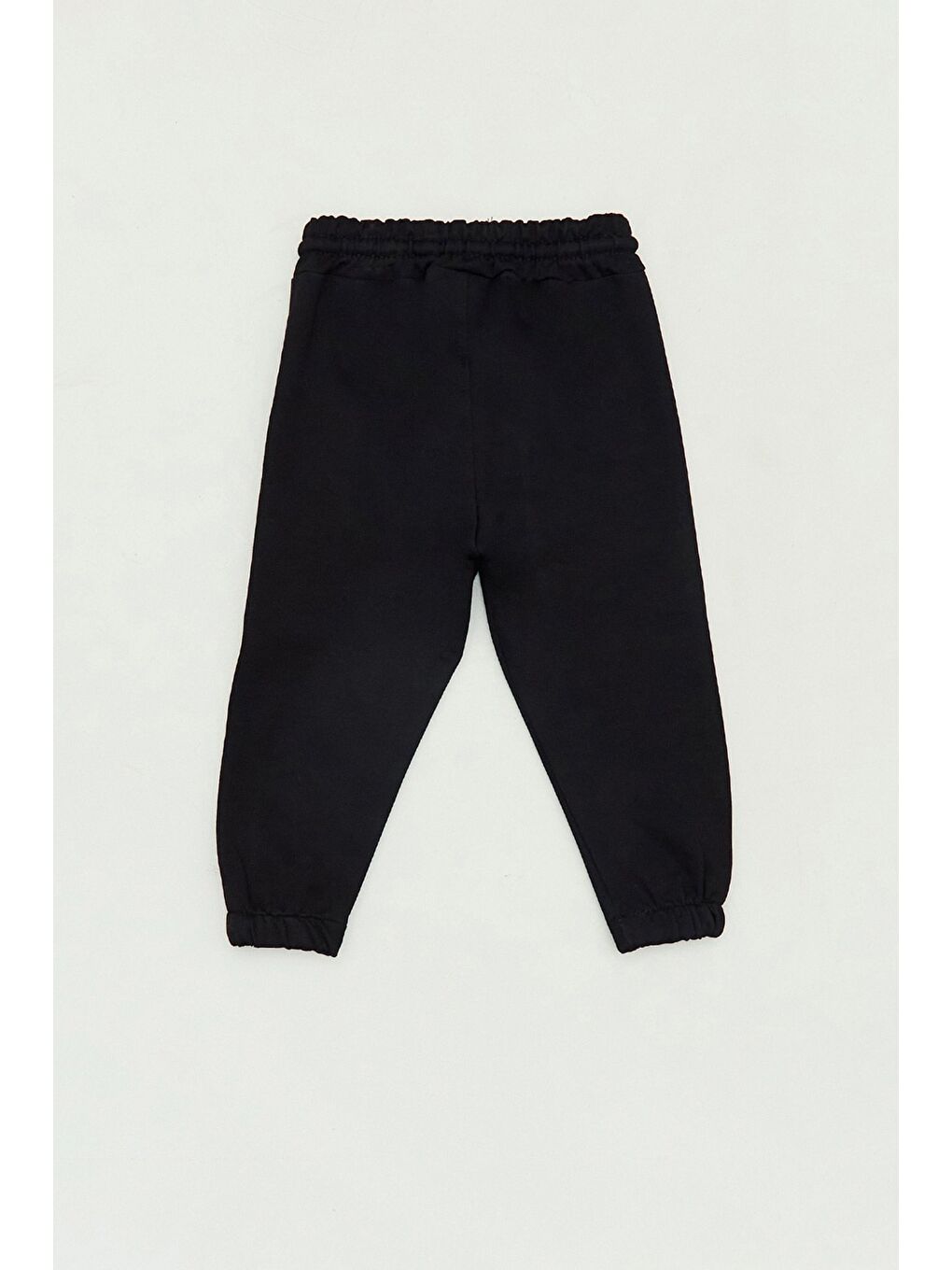 Siyah Cebi Armalı Beli Lastikli Jogger Erkek Çocuk Eşofman Altı-1