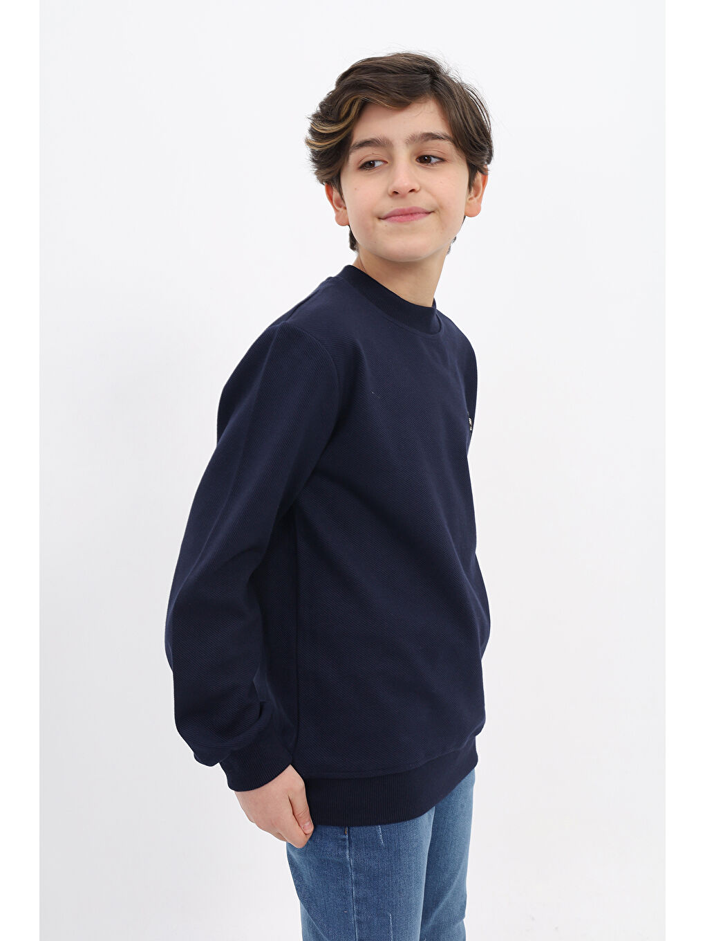 Lacivert Erkek Çocuk Sweatshirt-1