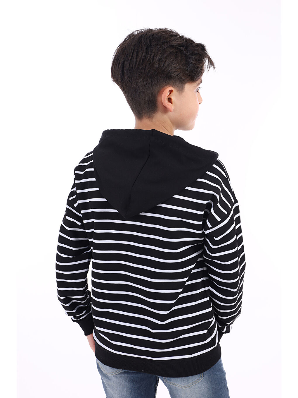 Siyah Erkek Çocuk Sweatshirt-1