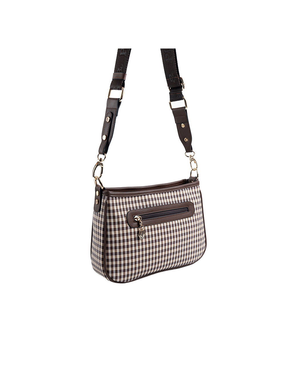 Kahverengi Kadın Çapraz Çanta 1160-45856 SILVER POLO ÇAPRAZ BAYAN ÇANTASI M191 KAHVE SARI-MAT KAHVE-3